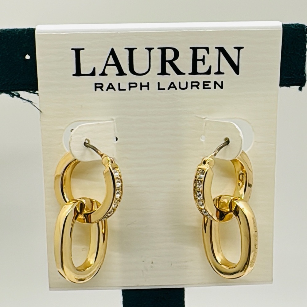 Ralph Lauren lever back pierced earrings​​